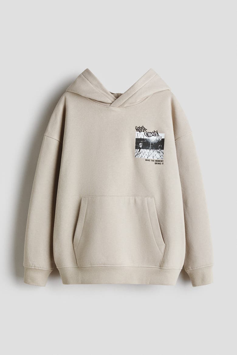 Hoodie, Alternate, color, Light beige/Non Stop