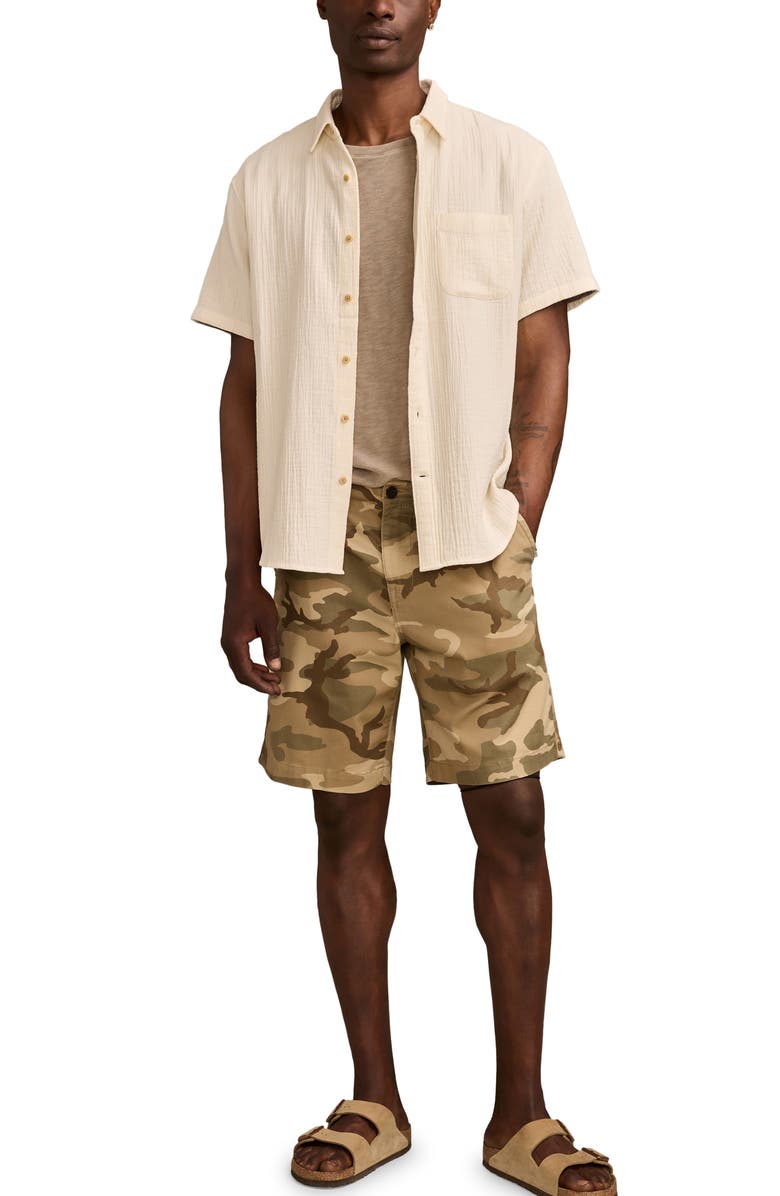 Lucky Brand Short Sleeve Double Gauze Button-Up Shirt, Alternate, color, 