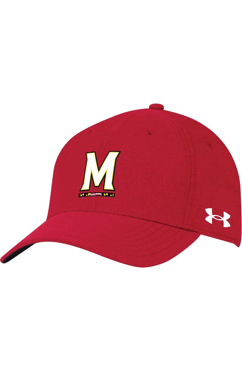 Under Armour Men's Under Armour Red Maryland Terrapins CoolSwitch AirVent Adjustable Hat, Main, color, 