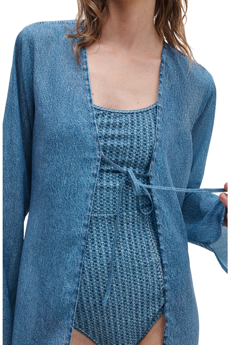 rb Miramar Crinkle Cover-Up Top, Alternate, color, MINET