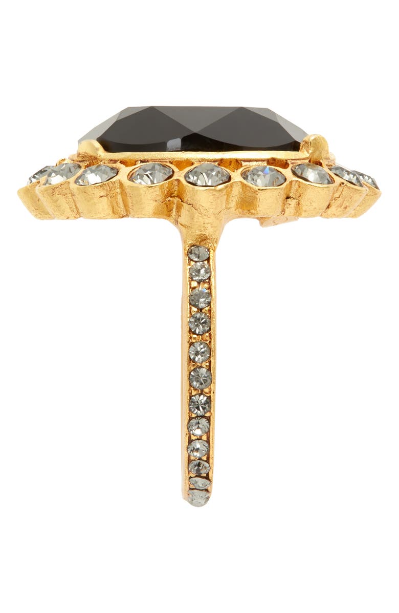 Oscar de la Renta Crystal Flower Ring, Alternate, color, 