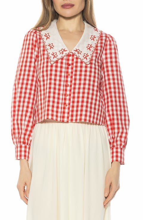 Issey Embroidered Collar Button-Up Shirt