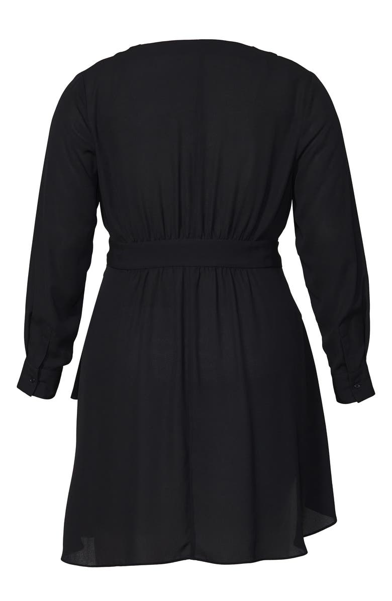 City Chic Shibara Wrap Top, Alternate, color, 