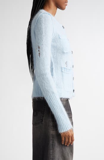 R13 Elongated Shrunken Kid Mohair & Merino Wool Blend