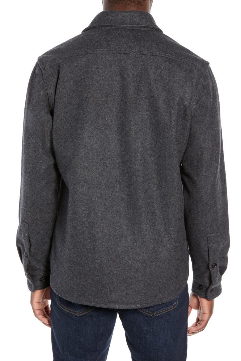 CPO Wool Blend Work Shirt, Alternate, color, GREY TONES