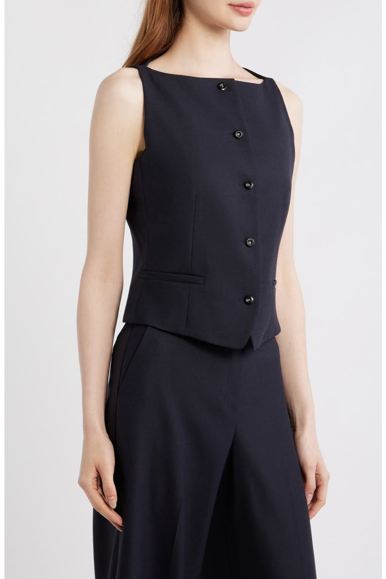 Boatneck Vest, Alternate, color, DARK NAVY