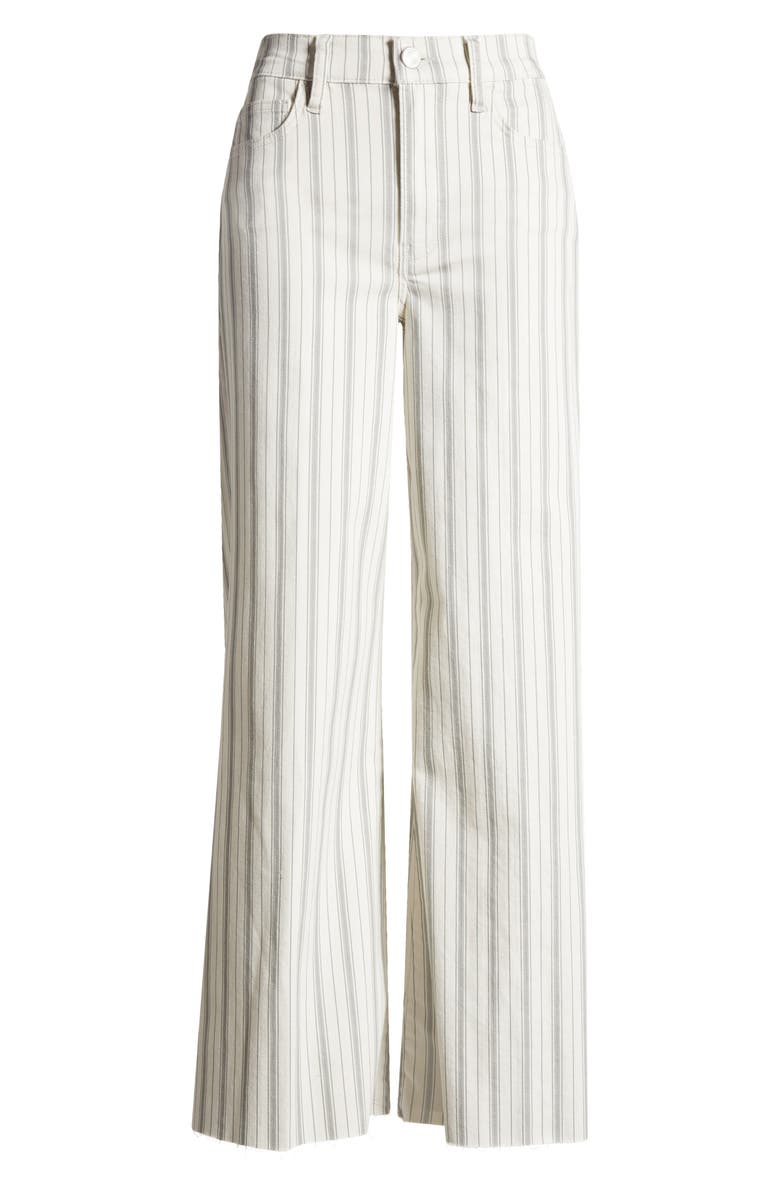 FRAME Le Palazzo High Waist Raw Hem Crop Wide Leg Jeans, Main, color, 