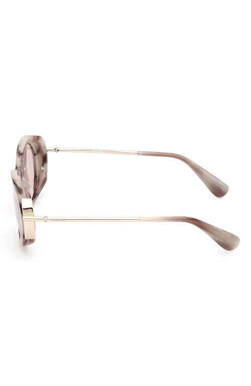 Max Mara Malibu 51mm Round Sunglasses