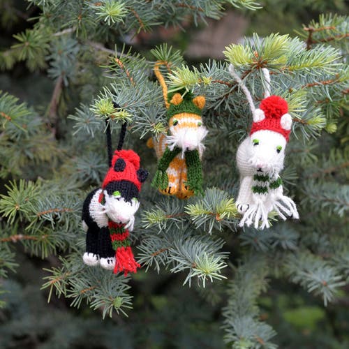 Melange Collection Cat Ornaments In Multi