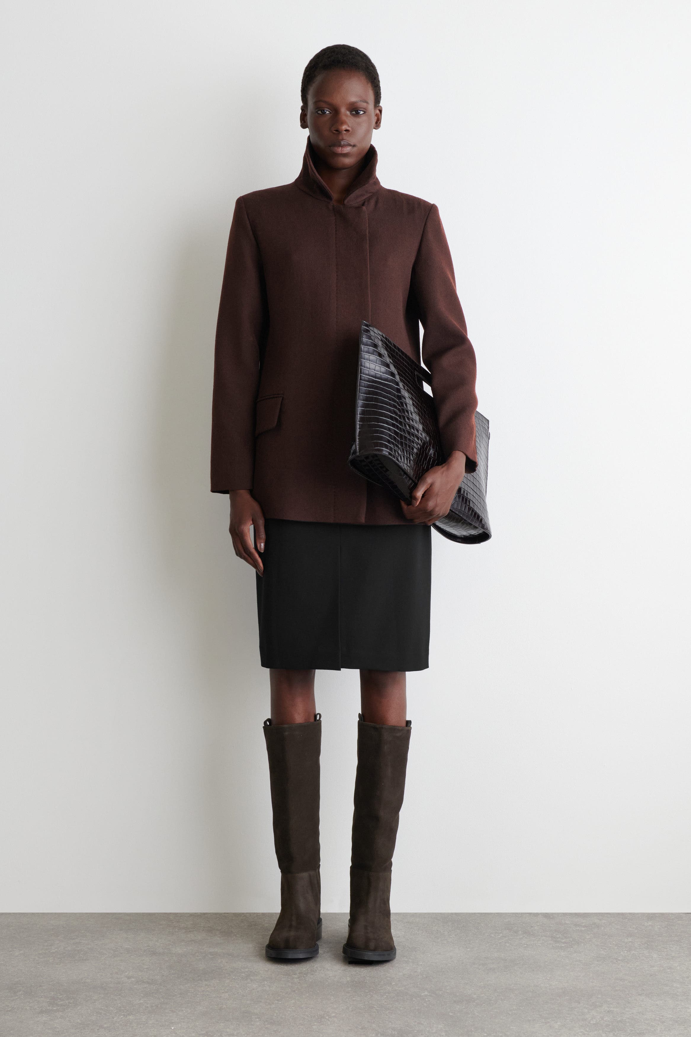 Suede Riding Boots, Alternate, color, BROWN