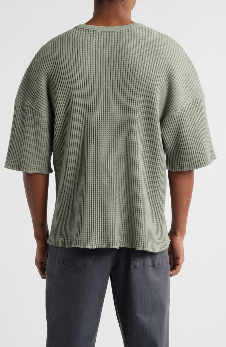 STANDARD ISSUE Oversize Thermal Knit T-Shirt, Alternate, color, Concrete