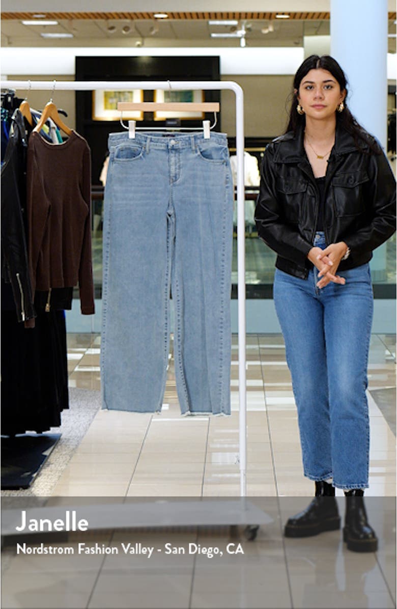 Teresa Fray Hem Ankle Wide Leg Jeans, sales video thumbnail