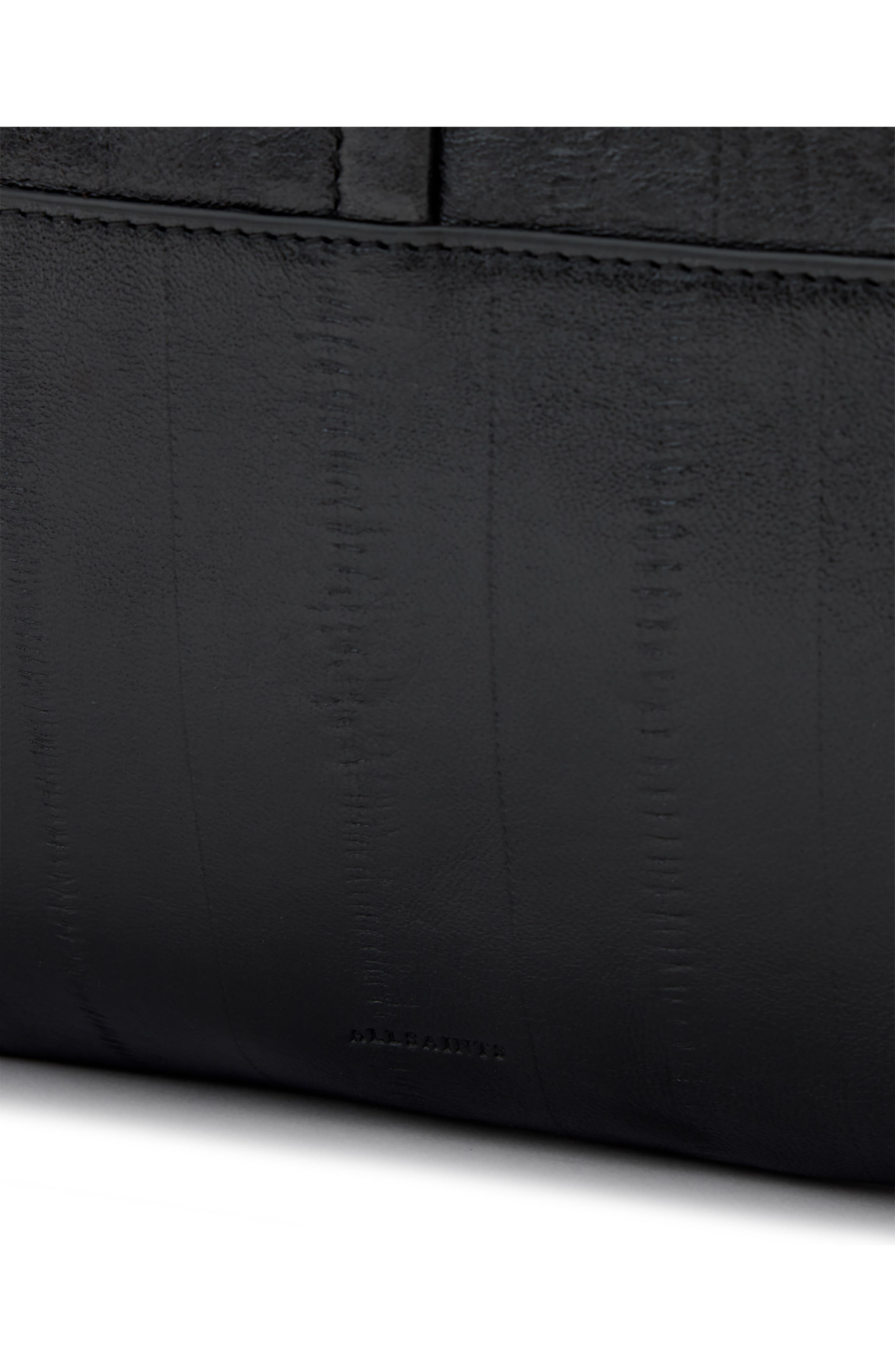 AllSaints Asha Eel-Embossed Leather Shoulder Bag, Alternate, color, 