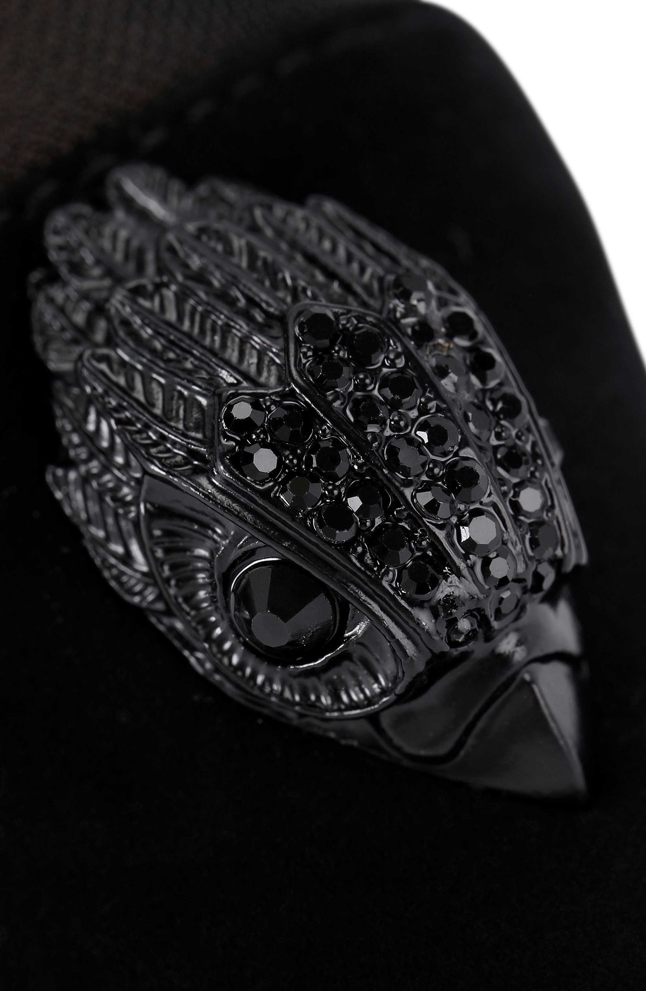 Kurt Geiger London Belgravia Slingback Pointed Cap Toe Flat, Alternate, color, Black