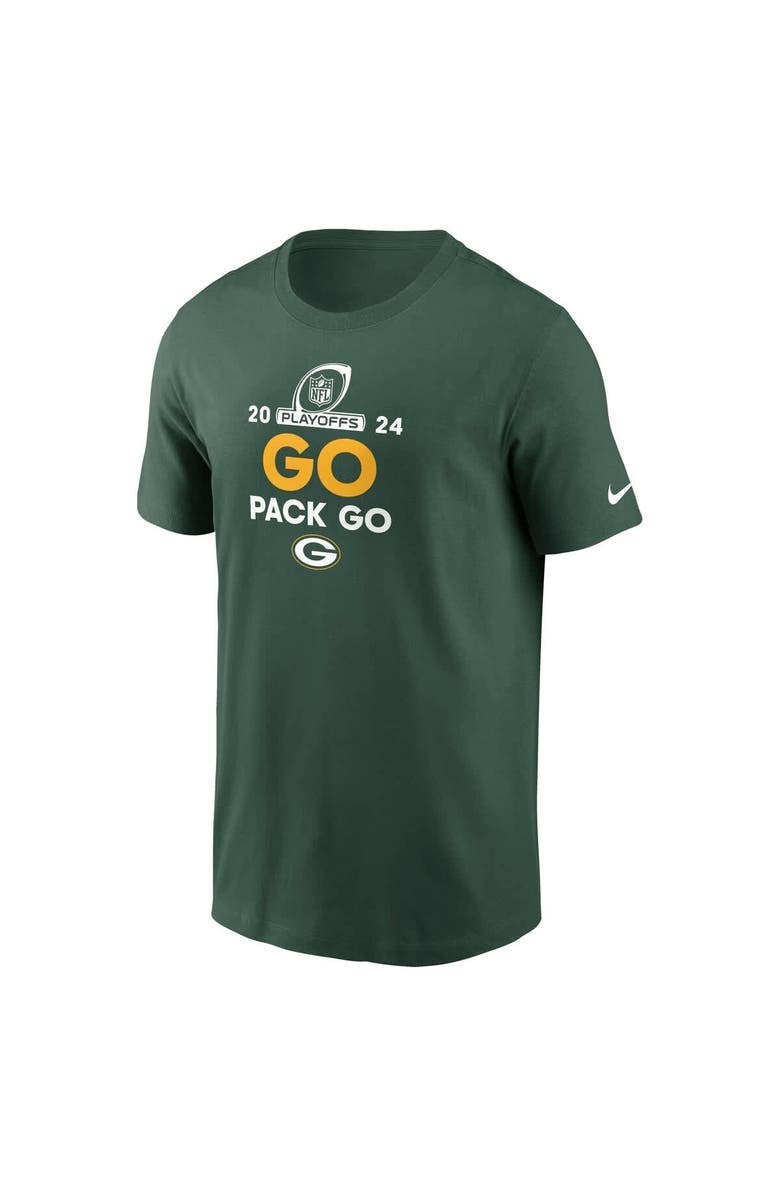 Nike Men's Nike  Green Green Bay Packers 2024 NFL Playoffs T-Shirt, Alternate, color, 