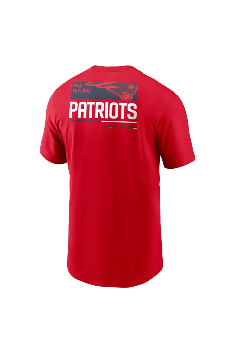 Men's Nike Red New England Patriots Team Incline T-Shirt, Alternate, color, Red