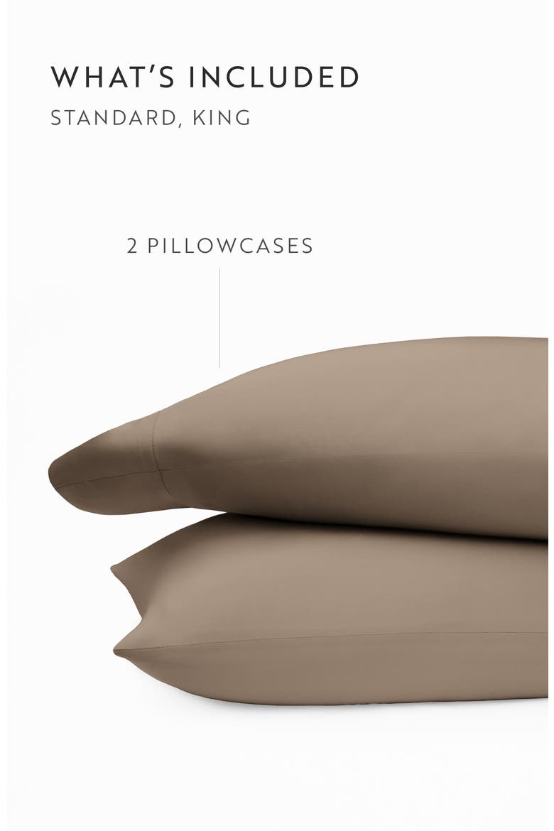 Set of 2 Pillowcases, Alternate, color, TAUPE