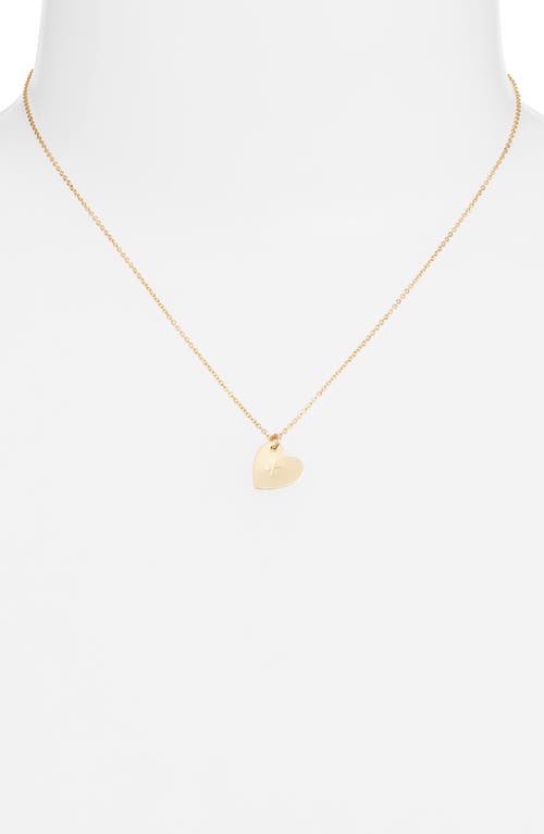 Set & Stones Sophia Initial Heart Pendant Necklace