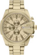 DIESEL® Mega Chief Gunmetal Chronograph Bracelet Watch, 48mm