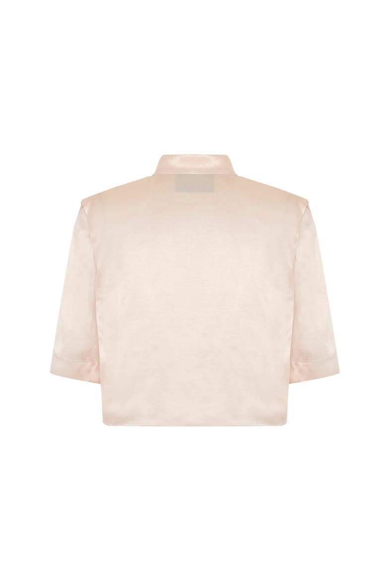 Phaenna Shoulder Pleat Tee, Alternate, color, Ivory