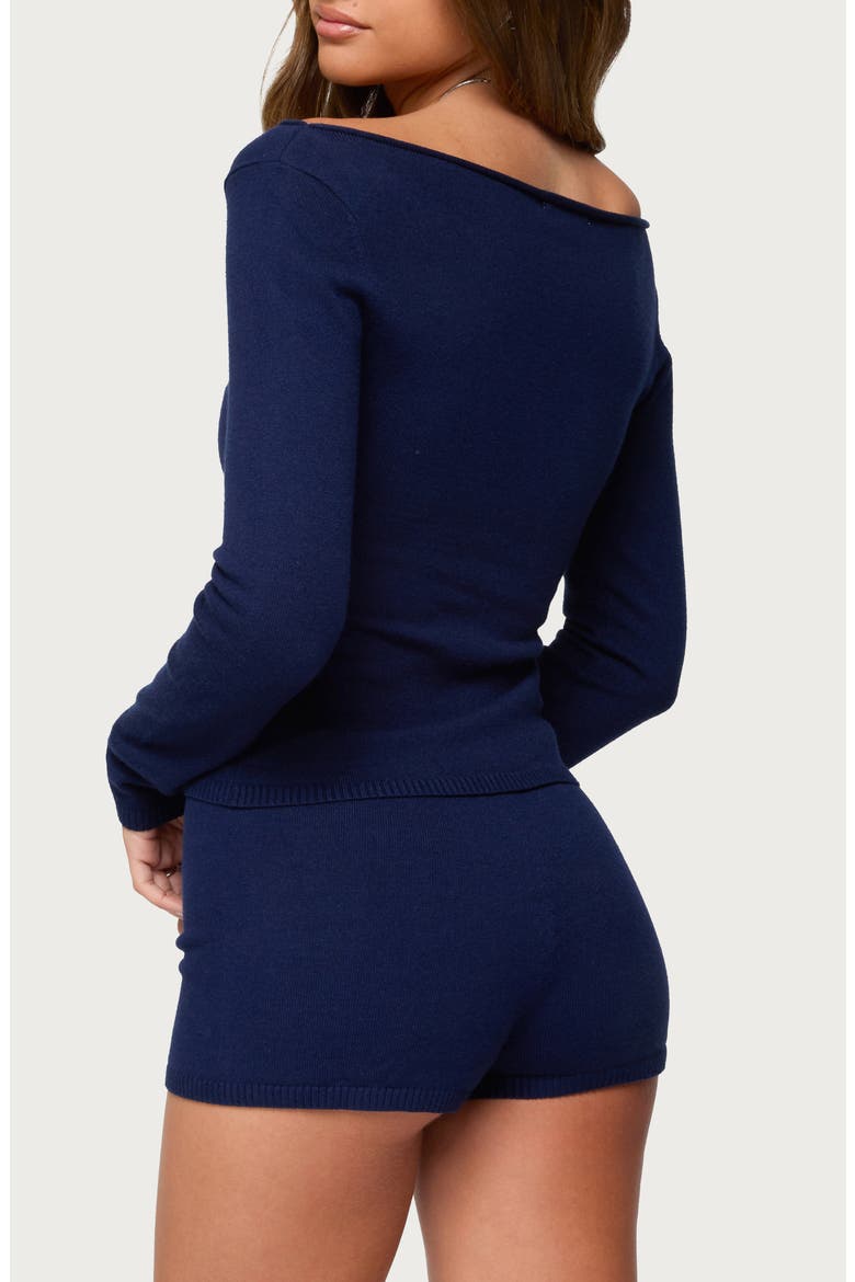 Arianna Off the Shoulder Sweater, Alternate, color, NAVY