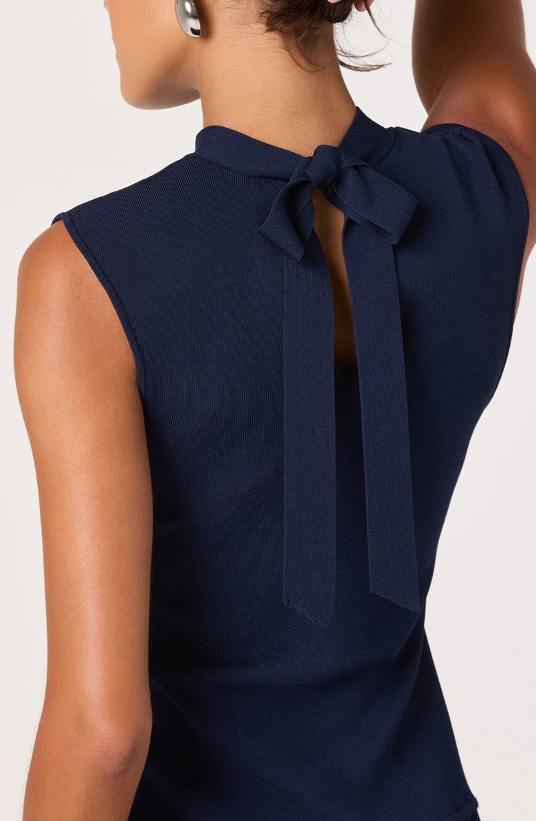 ASTR the Label Mixed Media Dress, Alternate, color, Navy