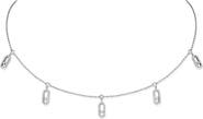 Messika Move Uno Pavé Diamond Station Pendant Choker Necklace