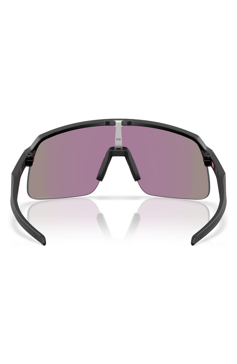 Oakley Prizm<sup
™</sup
 Everyday 34mm Rectangular Sunglasses, Alternate, color, Matte Black / Prizm Jade