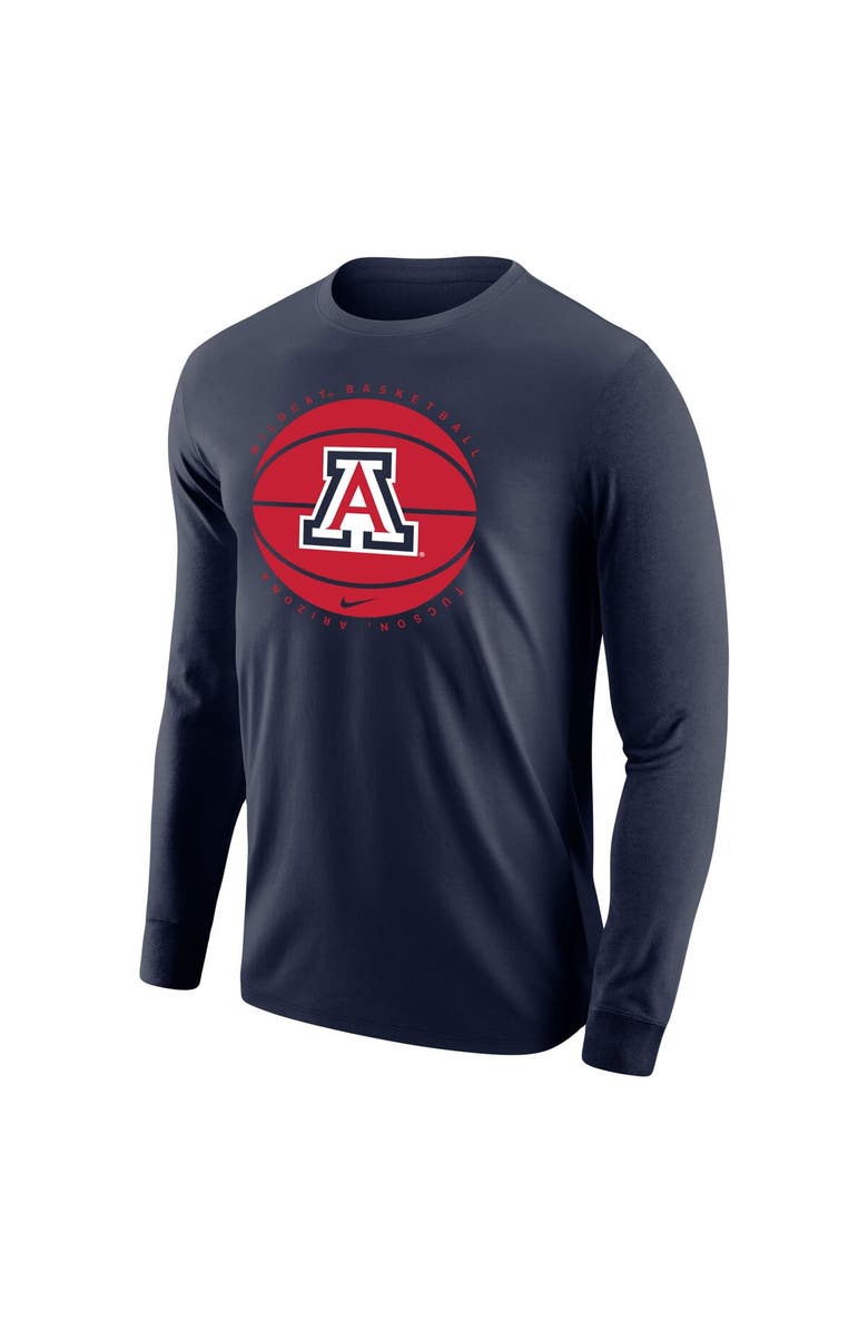 Nike Men's Nike Navy Arizona Wildcats Basketball Long Sleeve T-Shirt, Alternate, color, 