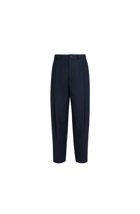 Cotton and linen trousers