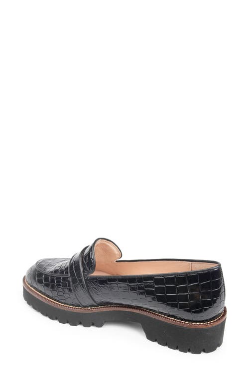 Patricia Green Vienna Lug Loafer In Black