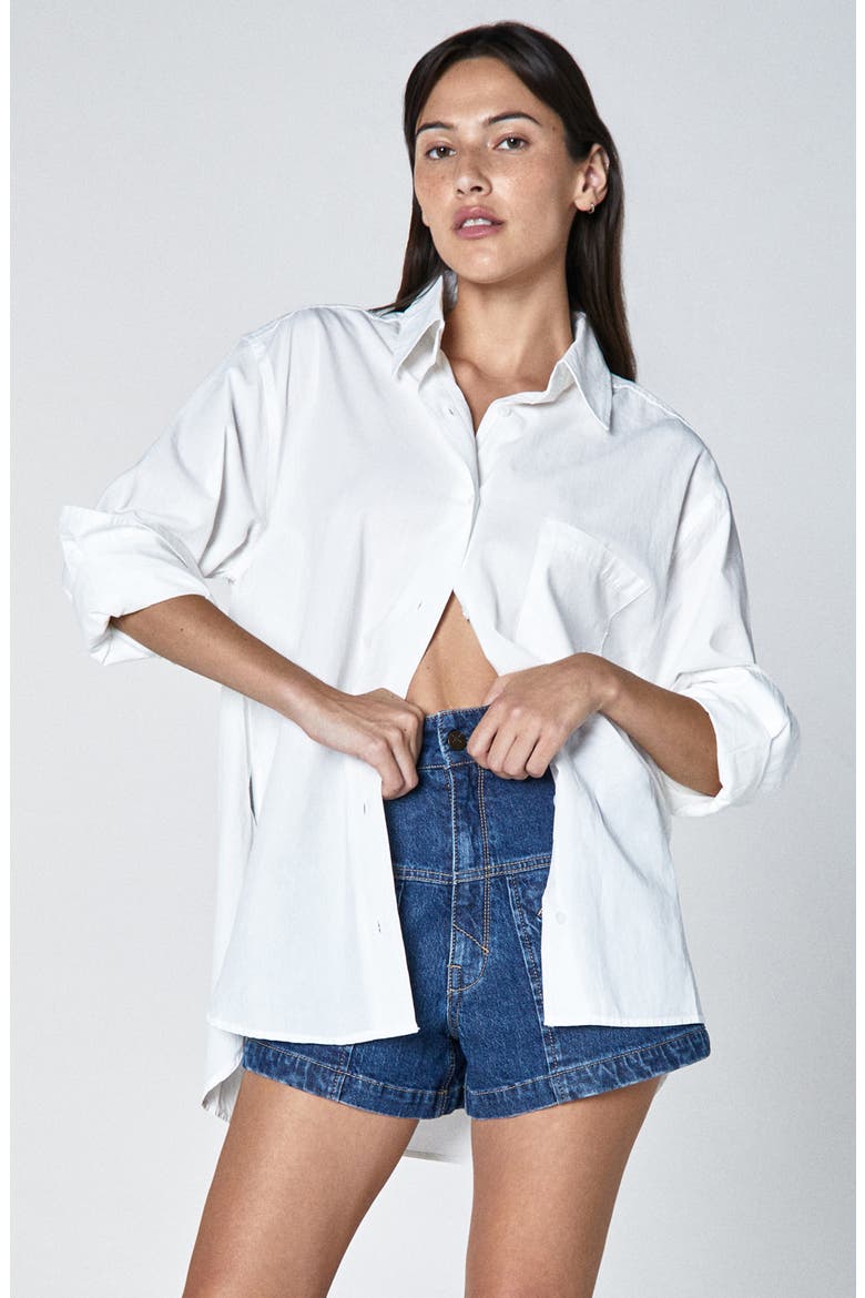 Kota Cotton Button-Up Shirt, Alternate, color, WHISPER