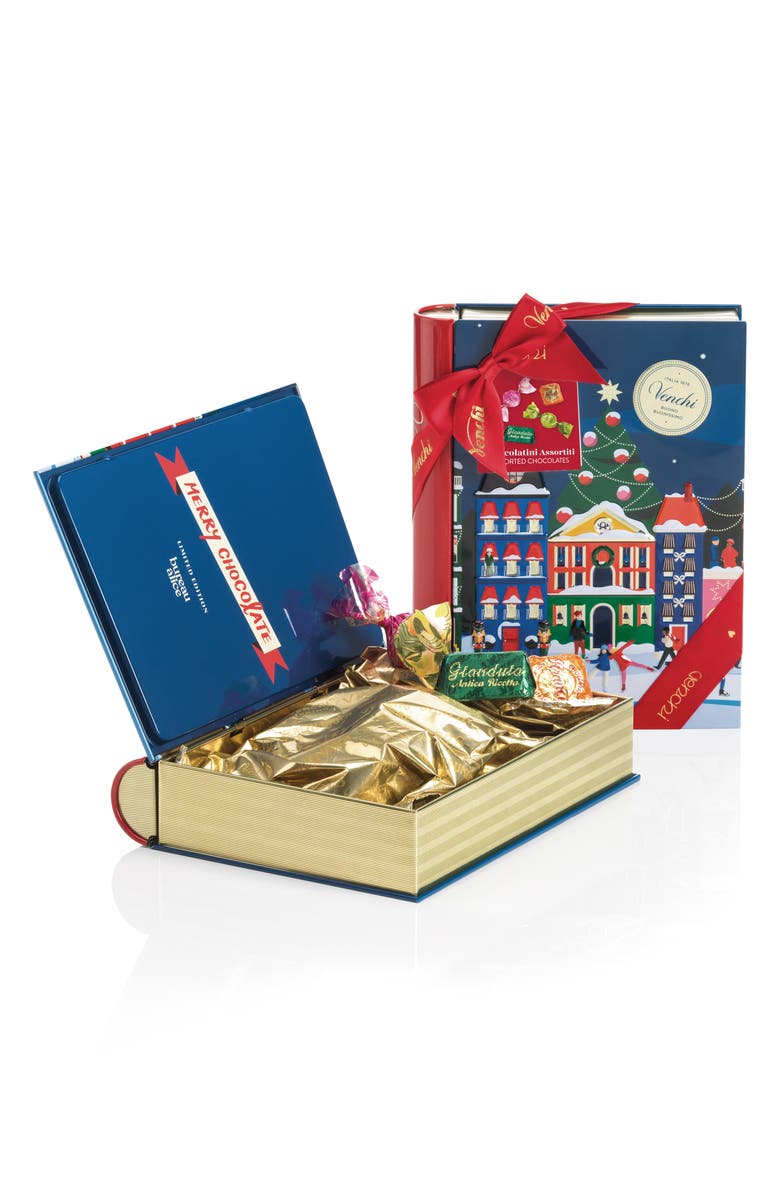 Venchi Maxi Christmas Gift Book with Assorted Chocolates, Alternate, color, 