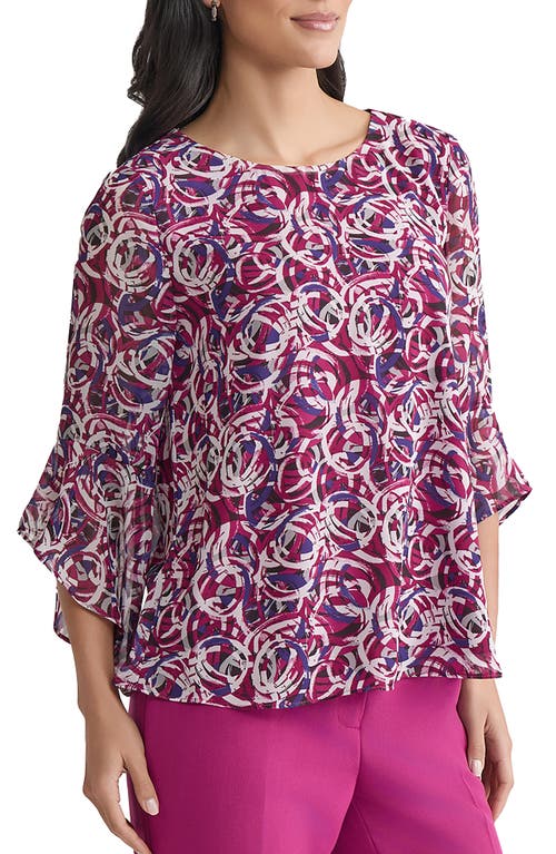 Kasper Ruffle Sleeve Top