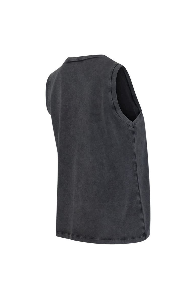 CONCEPTS SPORT Women's Concepts Sport  Charcoal Miami Hurricanes Distressed Market French Terry Tank Top, Alternate, color, 