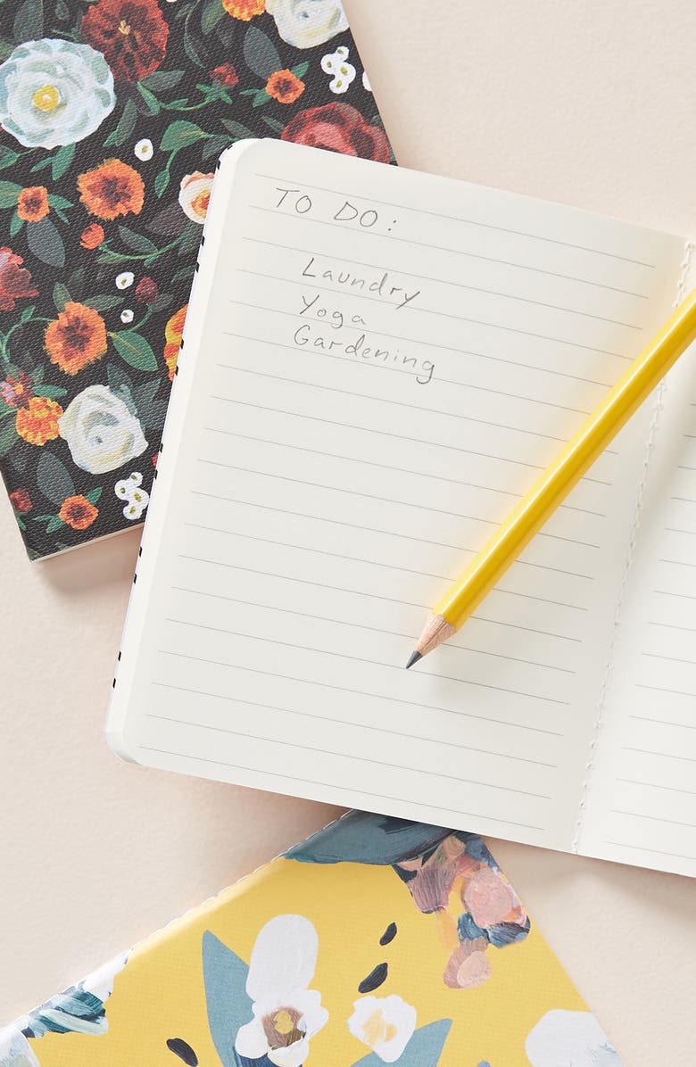 Anthropologie Home Anthropologie Lena Set of 3 Journals, Alternate, color, 