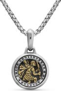 David Yurman Men's St. Christopher 14k Gold & Sterling Silver Amulet