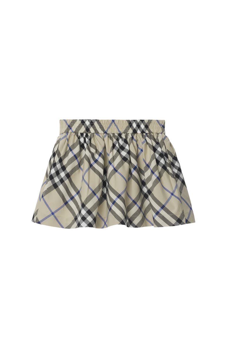 Burberry Check Cotton Skirt, Alternate, color, 