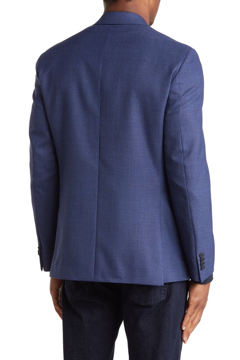 Microcheck Wool Sport Coat, Alternate, color, BLUE