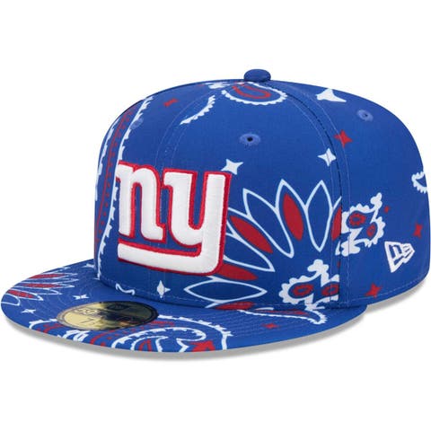 Men's New Era Royal New York Giants Paisley 59FIFTY Fitted Hat