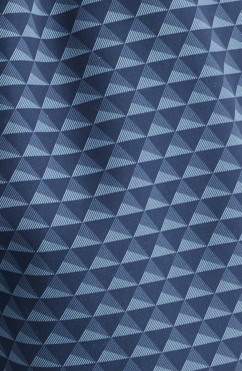 BOSS Vibe Recycled Polyester Swim Trunks, Alternate, color, Navy