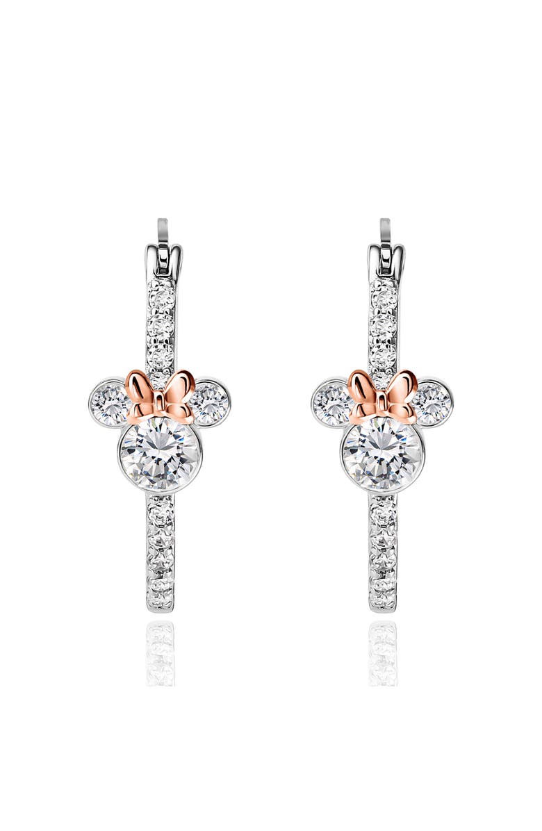 Disney Mommy & Me Silver Plated Hoops and Stud Earrings Set, Alternate, color, Silver