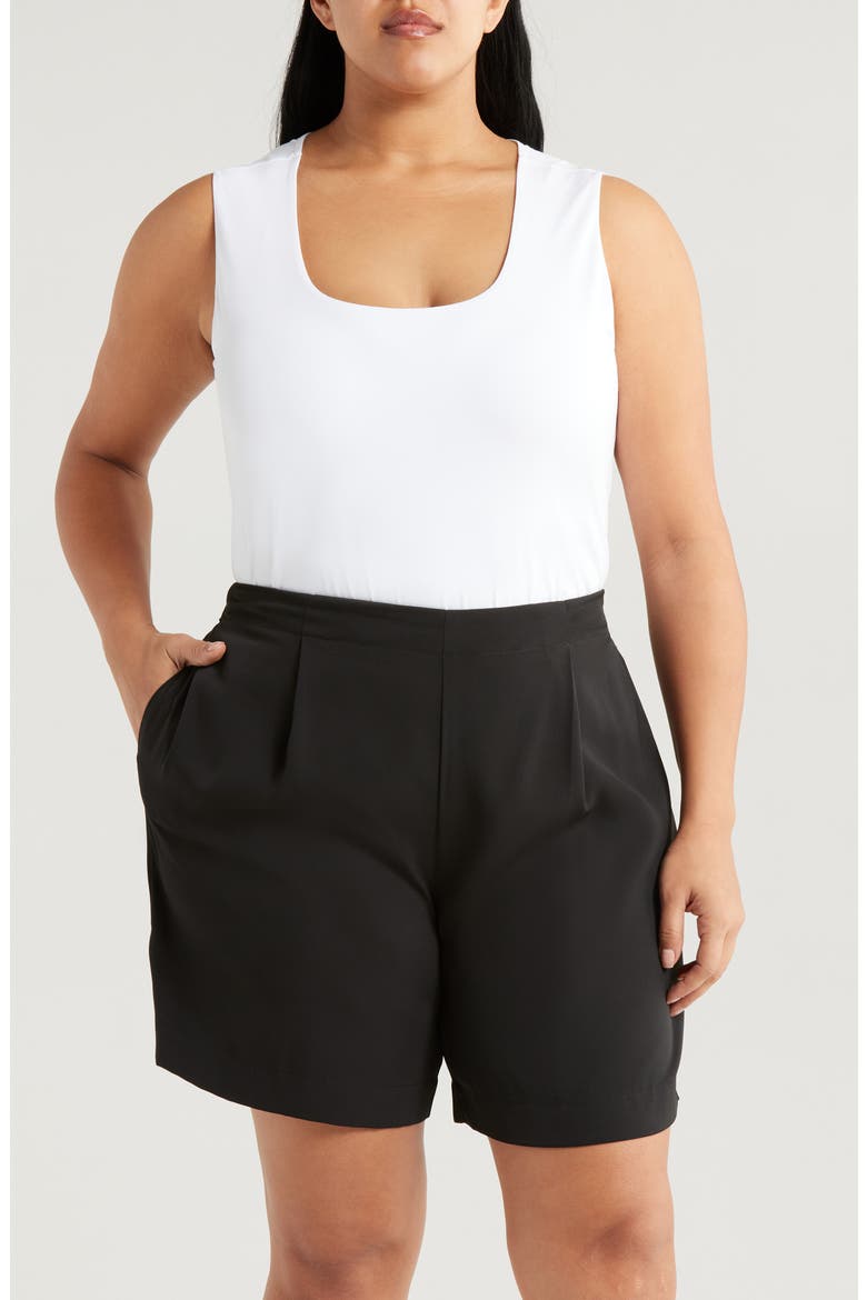 'Lyssentials Evie Scoop Neck Tank, Main, color, WHITE