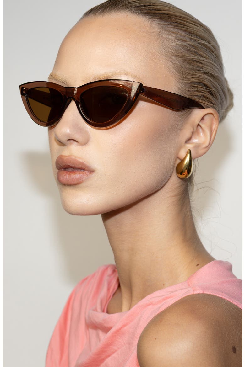Kiss Kiss Sunglasses, Alternate, color, Mocca
