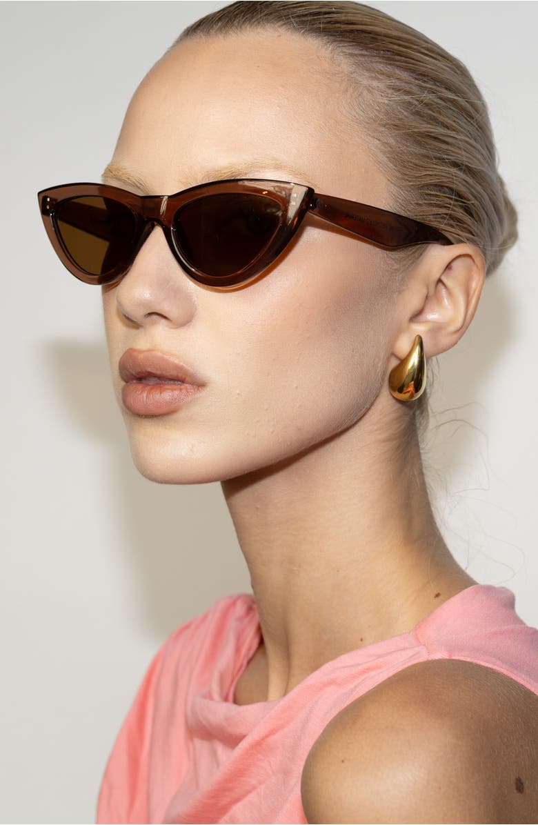 Reality Eyewear Kiss Kiss Sunglasses, Alternate, color, Mocca