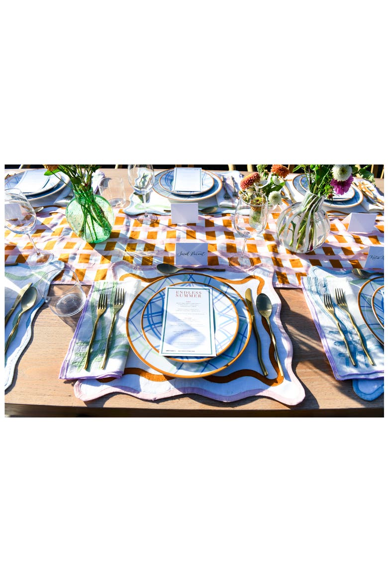 Squiggle 5-Piece Flatware Set, Alternate, color, MATTE GOLD