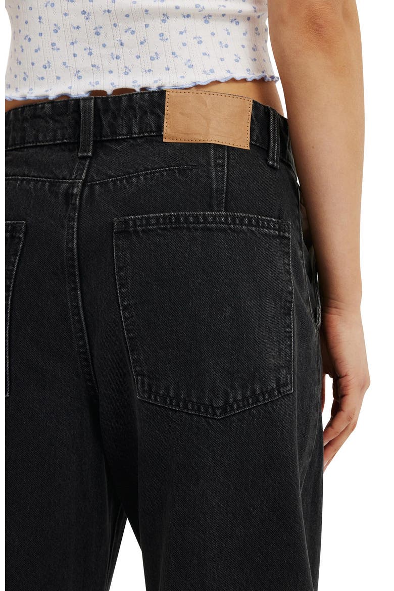 Women's Barrel Jean, Alternate, color, Graphite Black