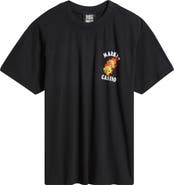MARKET Flaming Dice Cotton Graphic T-Shirt