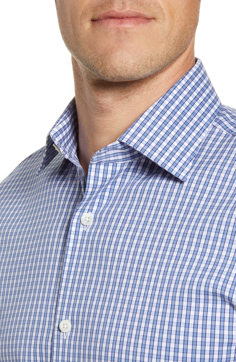Bonobos Trim Fit Check Dress Shirt, Alternate, color, 