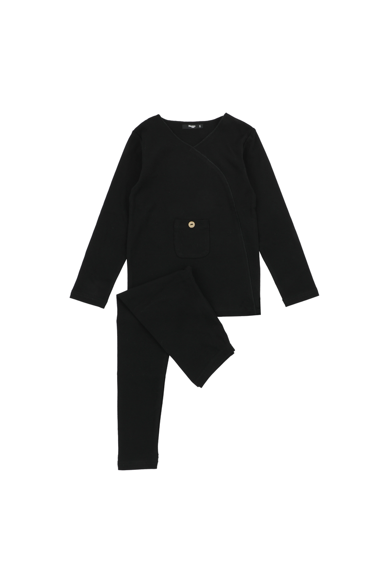 NoggiWear Wrap with Pocket Loungewear Set, Main, color, 